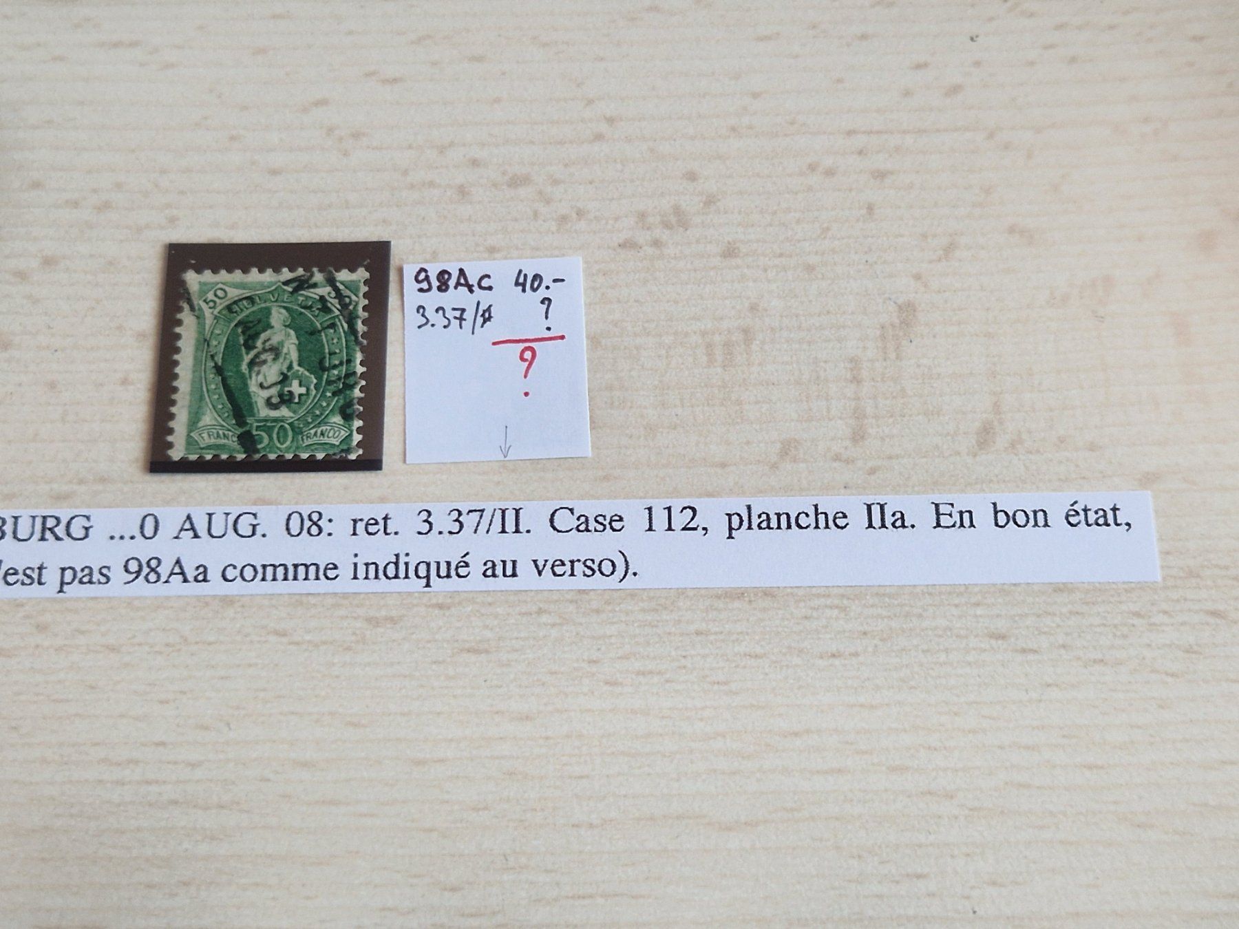Tutti i francobolli: Stehende 98Ac 3.37/II, signiert, ab 1.- – Usato da Burgdorf venduto da Glossy01 1