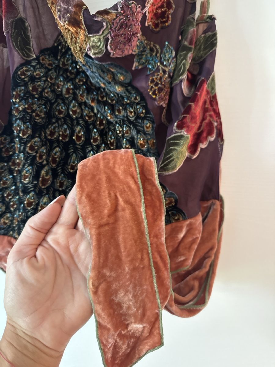 Tops: Joseph top Samtpfau Muster Lila Grösse M – Gebraucht aus Massagno von kar_wwq5 1