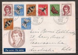 1955 : Pro Juventute Serie auf ET Brief nach Australien