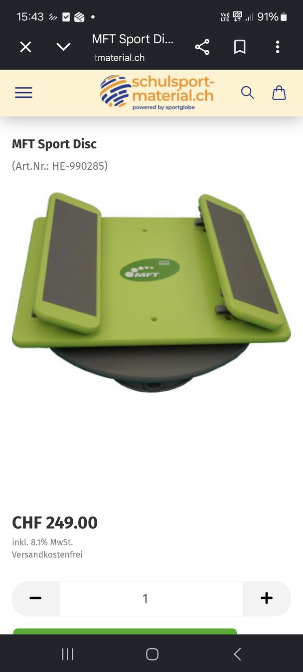 Hometrainer: MFT Balance Board Sport Disc – Usato da Saanen venduto da MountainLove.44 3
