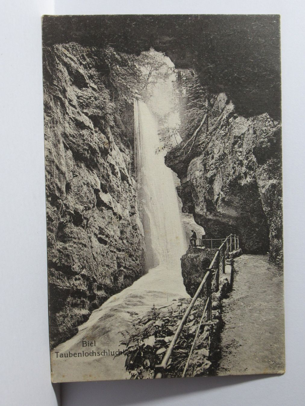 Cartoline postali: Taubenlochschlucht bei Biel 1920 – Usato da Grenchen venduto da Bluemchen1900