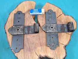 2 antike Zimmer Tür Bänder, 17.7cm, Eisen (LOT2852#TBS1)