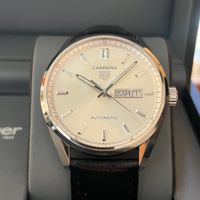 Tag Heuer Carrera Day-Date With Box Silver Dial WBN2011