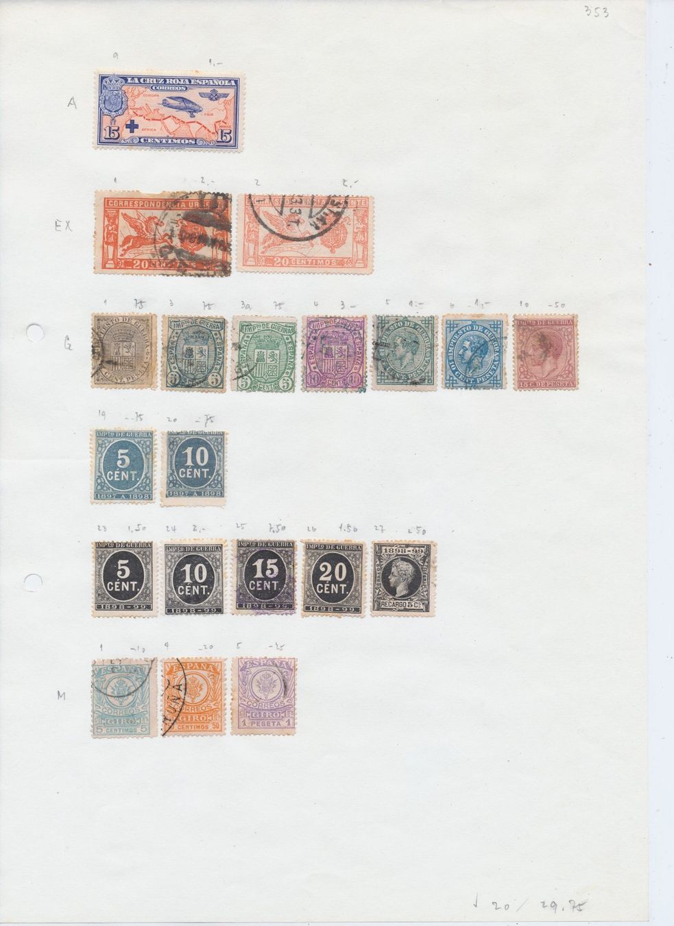 Tutti i francobolli: Spanien, Interessantes Lot – Usato da Winterthur venduto da Zupogeru 4