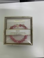 Magnifique bracelet quartz rose