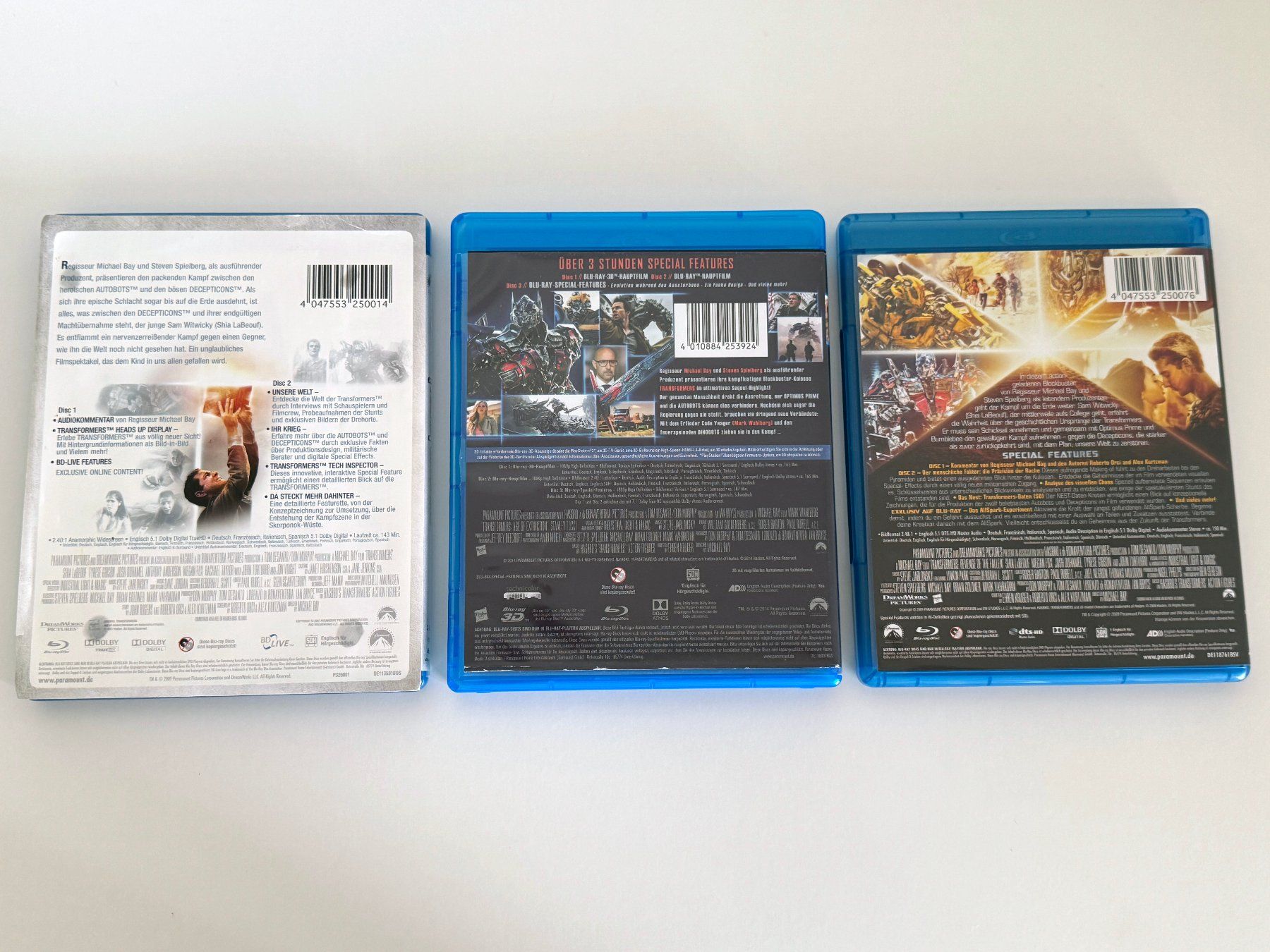 Tutti i DVDs: 3 Transformers Blu-ray Filme Set - Bluray – Usato da Neuheim venduto da vnetz 1
