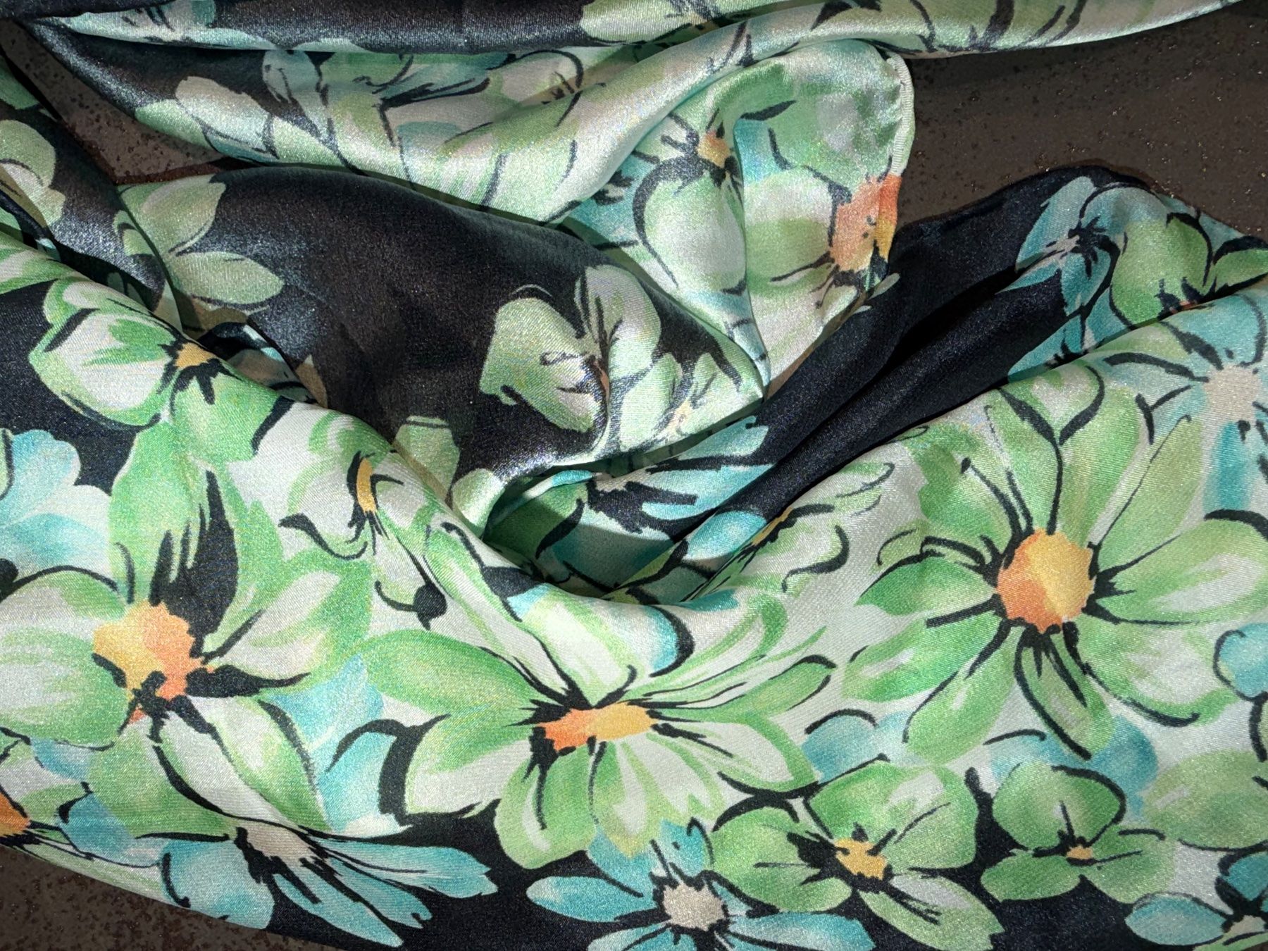 Foulard & Sciarpe: Seiden Schal handroliert neu – Nuovo (secondo la descrizione) da Dornach venduto da samuti 2