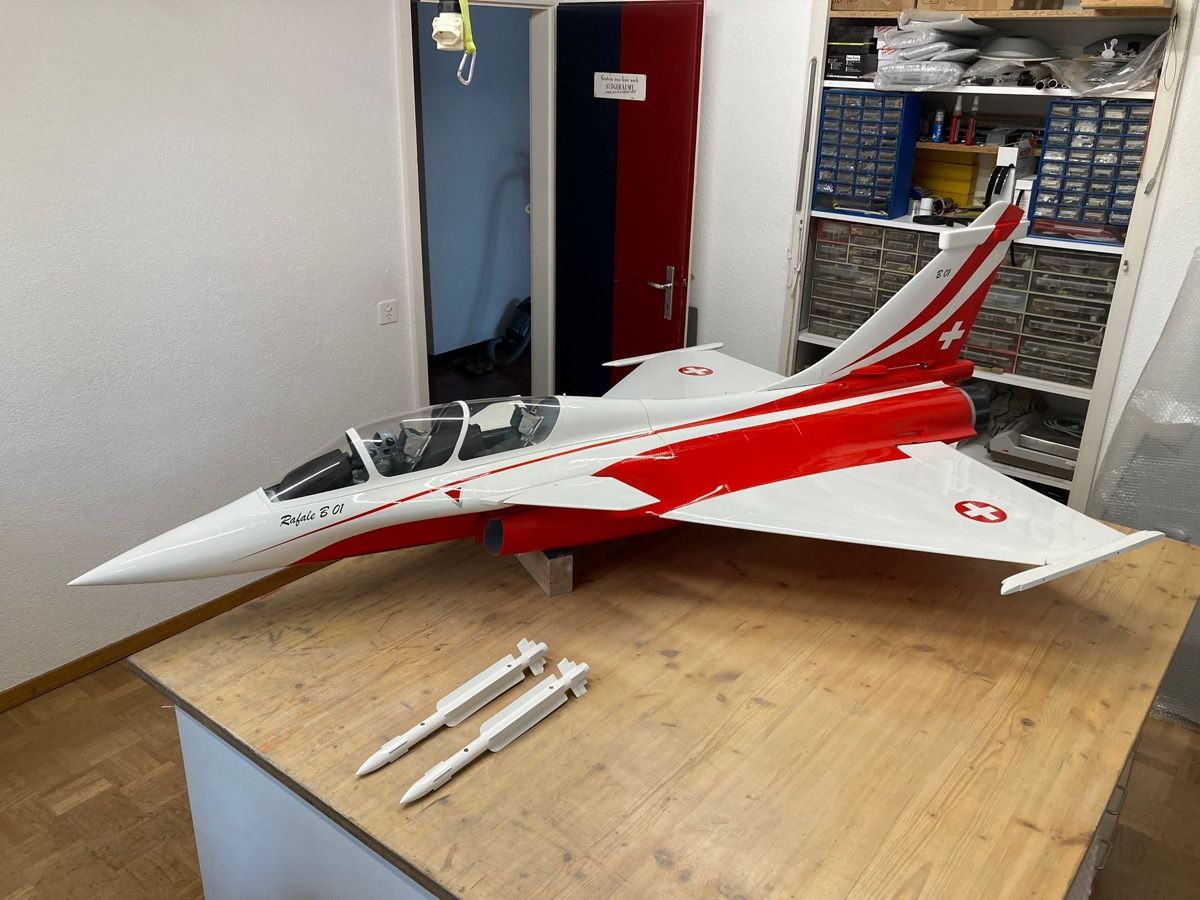 Modellismo RC: Rafale 1:7 Aviation Design flugfertig – Usato da Gümligen venduto da moscato74