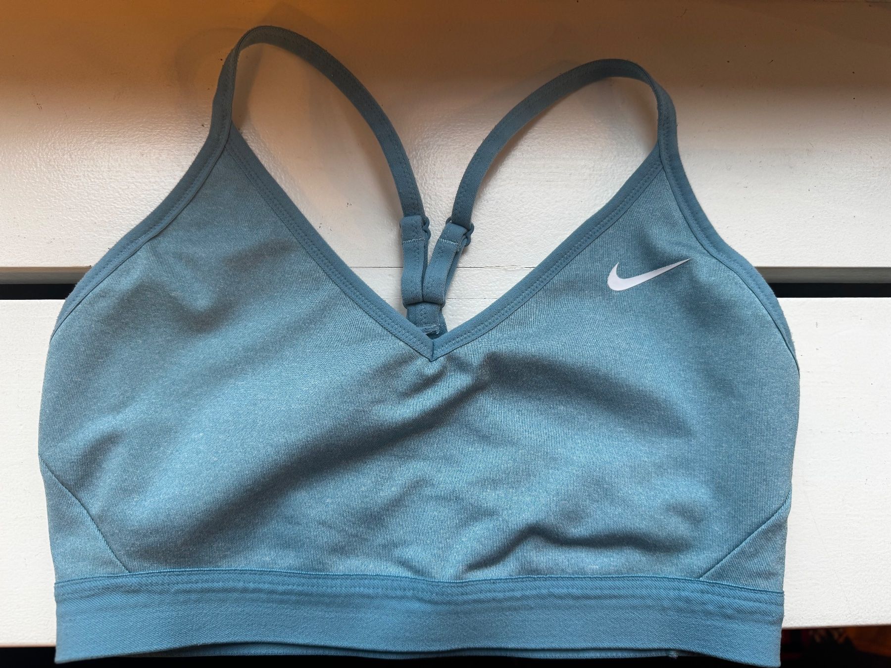 Nike Top: *Nike* Sport BH Gr. M, eisblau – Usato da Reutlingen venduto da Haegendatz
