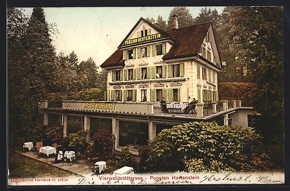 Ansichtskarten: Hertenstein /Vierwaldstättersee, Pensio – Gebraucht aus Berlin von bartko-reher