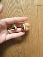 Goldene Ohrringe im Tropfen Design - Neu