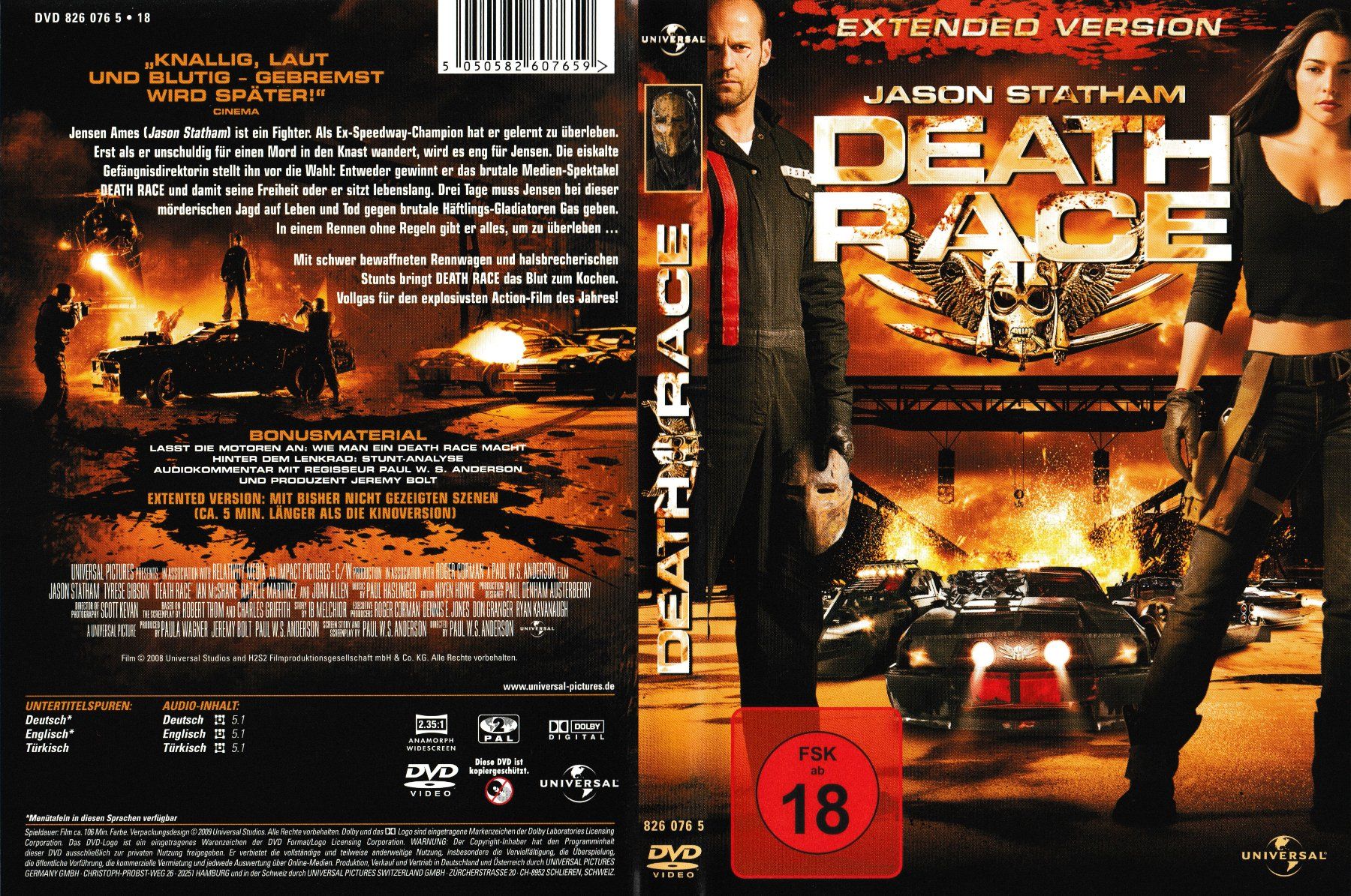 Tutti i DVDs: DVD - Death Race – Usato da Langnau am Albis venduto da MediaRescuerKeLoX