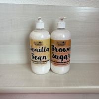 Vanilla Bean + Brown Sugar body lotions, The Lotion Company