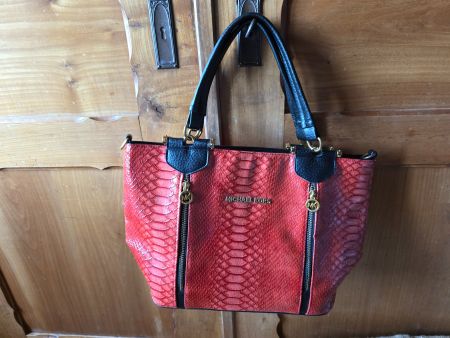 Michael Kors Hand Tasche rot croco Kunst - Leder