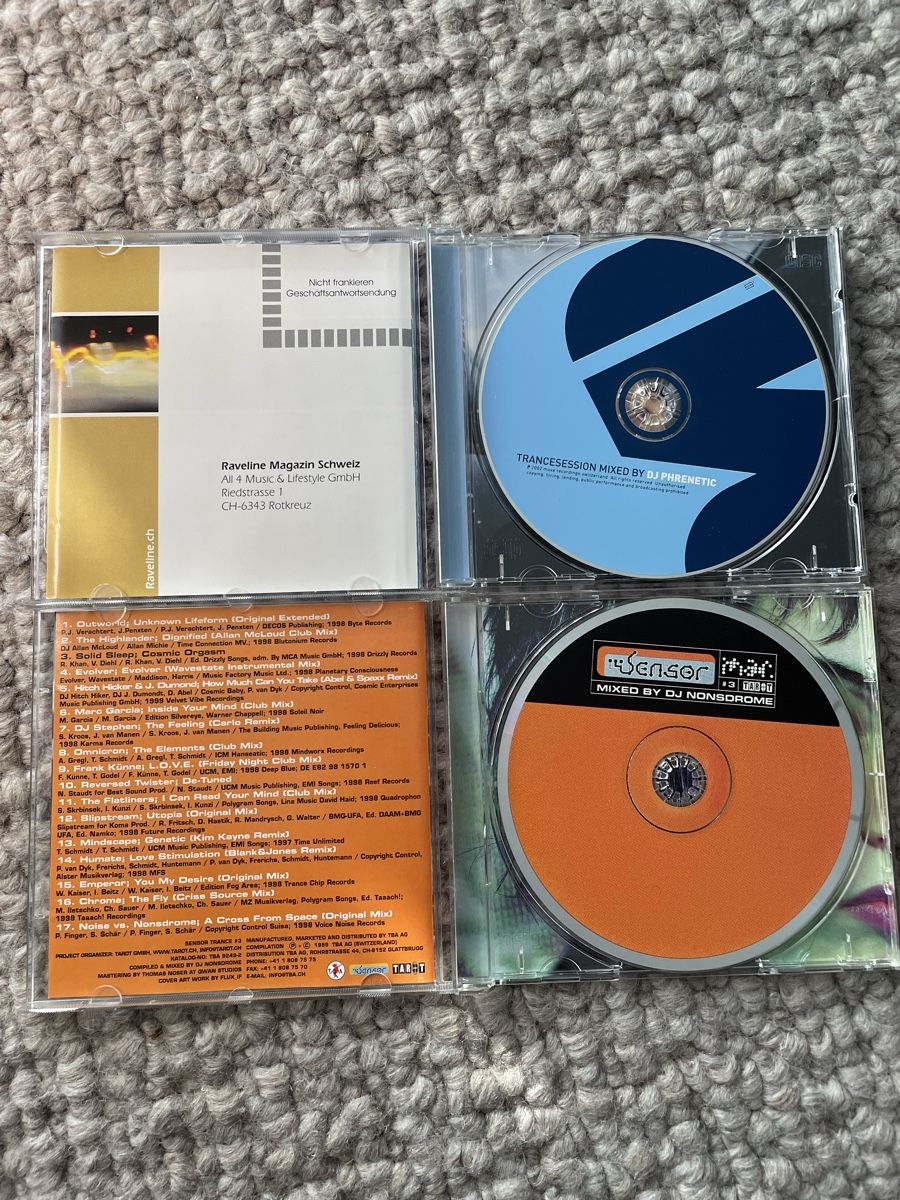 CDs: Mainstation Trancesession by Phrenetic + Sensor by Nonsdrome – Gebraucht aus Reinach AG von trigger7811 1