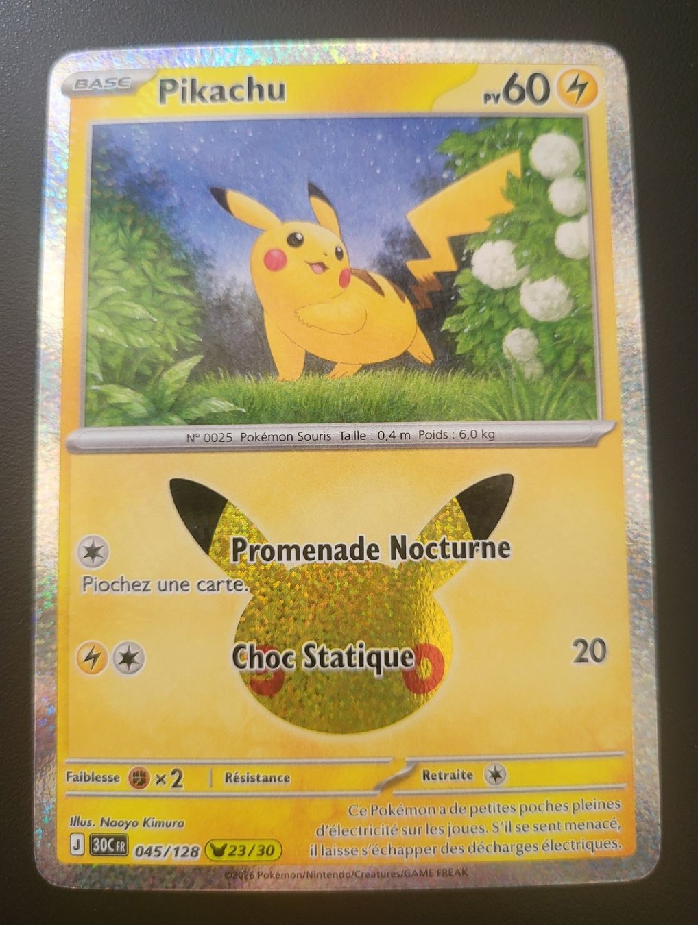 Pokémon Carte collezionabili: Pikachu 30ème anniversaire FR  – Nuovo (secondo la descrizione) da St-Sulpice VD venduto da cel_ysf7