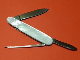 Sackmesser VICTORINOX 75mm Perlmuttmesser Couteau selten rar