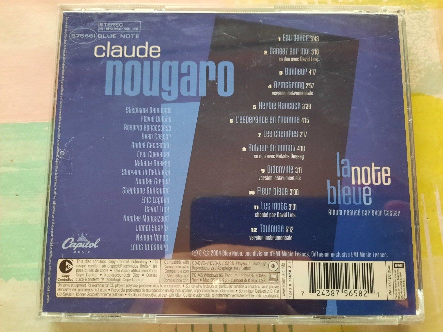 CD: CD Claude Nougaro - La note bleue – Usato da Pully venduto da bro_n52j 1