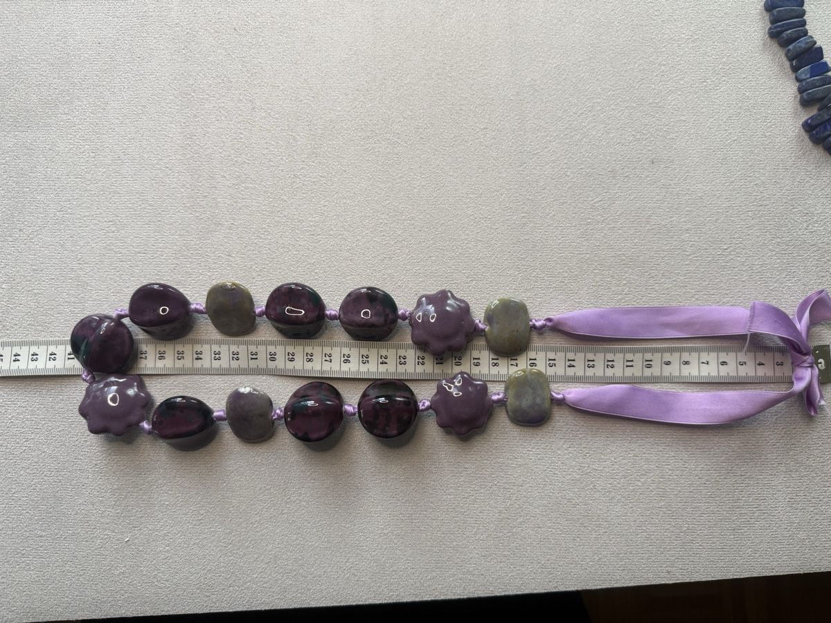 Ketten: Lila Vintage Halskette – Gebraucht aus Lamone von LaCantinaMagica 5