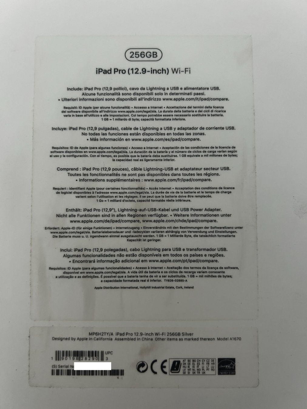 Apple Tablet PC: iPad Pro 12.9 inch Wi-Fi 256GB Silver – Usato da Reckingen VS venduto da Melando 4