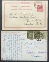 DEUTSCHES REICH: 5 Poststücke aus 1890–1935