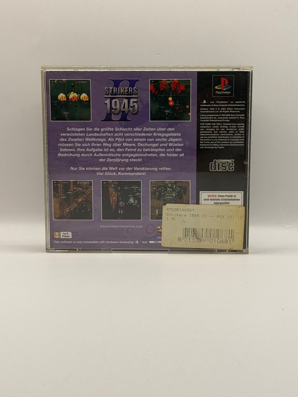Giochi: Strikes 1945 II - Playstation 1 - OVP – Usato da Dietikon venduto da gab_qz7y 1