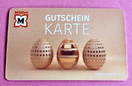 Müller Geschenkkarten ohne Guthaben und für Sammler