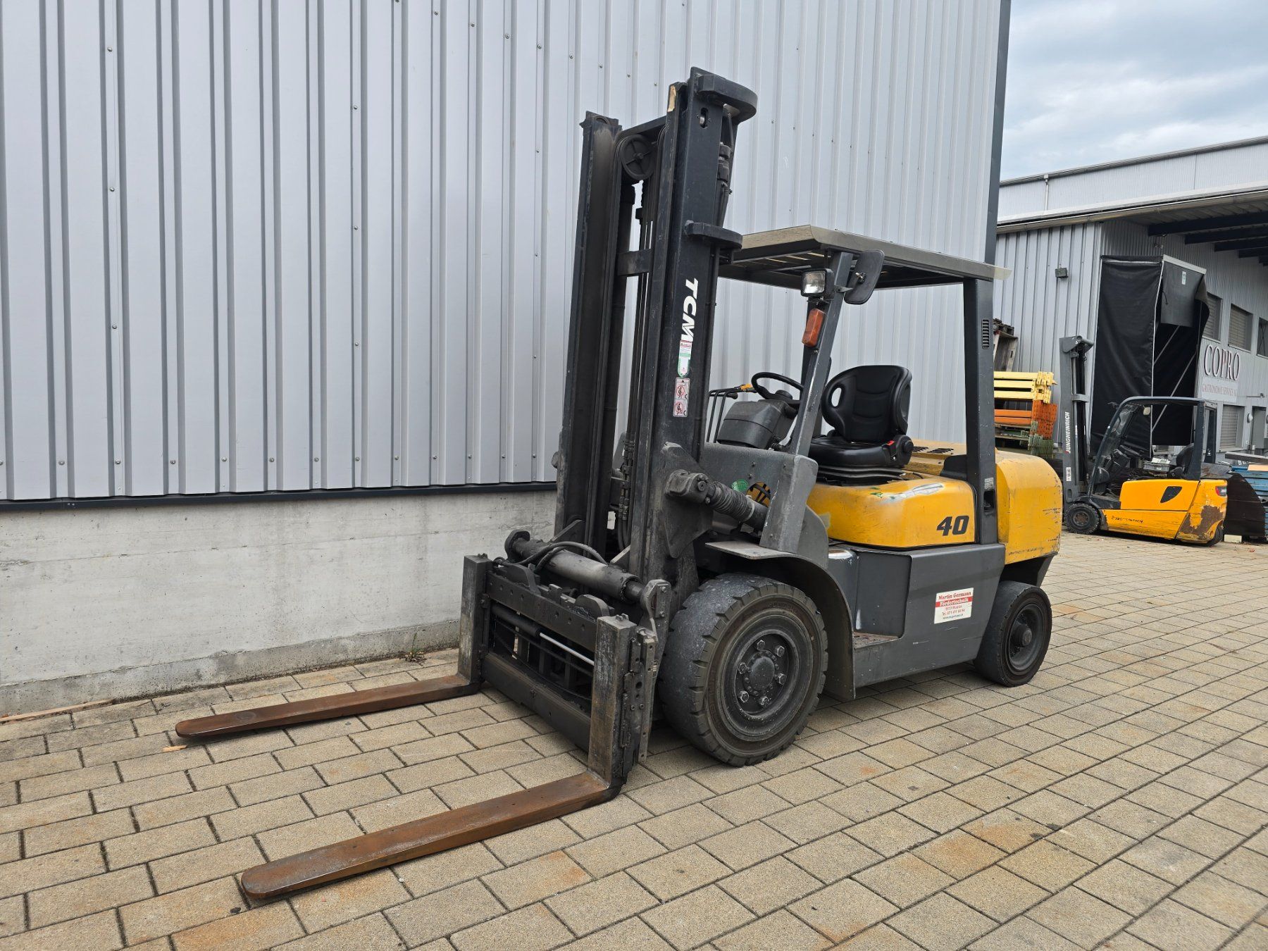 TCM Carrelli elevatori e a forche: Stapler TCM FD40 Bj.2011Diesel Hub 400cm – Usato da Amriswil venduto da basstempel