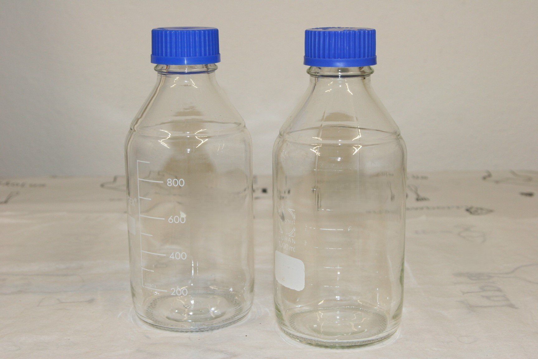 Laborzubehör: 7x Schott Pyrex Laborgewindeflasche 1000 & 250 ml – Gebraucht aus Büren an der Aare von Sabinem71 2