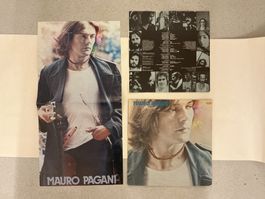 Mauro Pagani LP mit PLAKAT (Cover hat Loch)