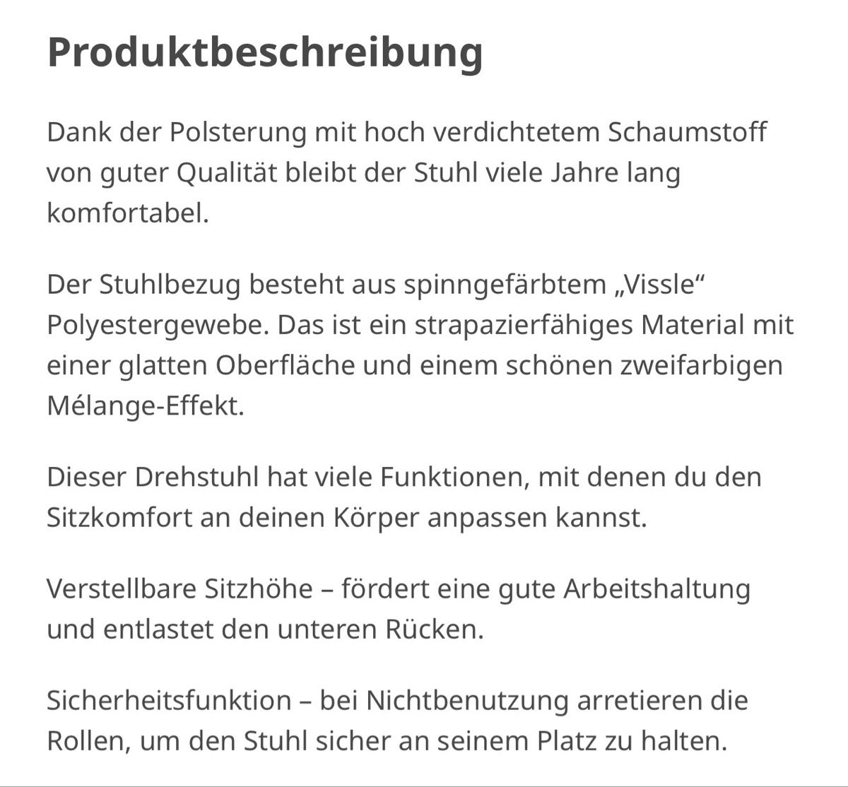 Ikea Sedie: Ikea ÖRFJÄLL Drehstuhl, weiß/hellgrau – Usato da Buch am Irchel venduto da Sweetharth 3