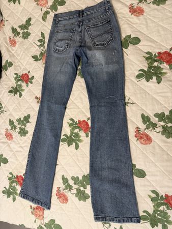 Damen Jeans blau flared Schnitt XS