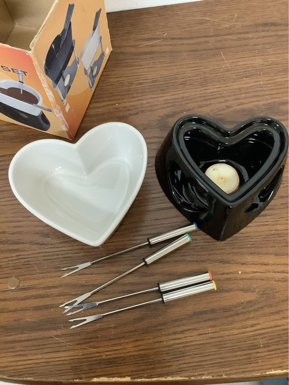 Schokoladenfondue set Keramik | Kaufen auf Ricardo