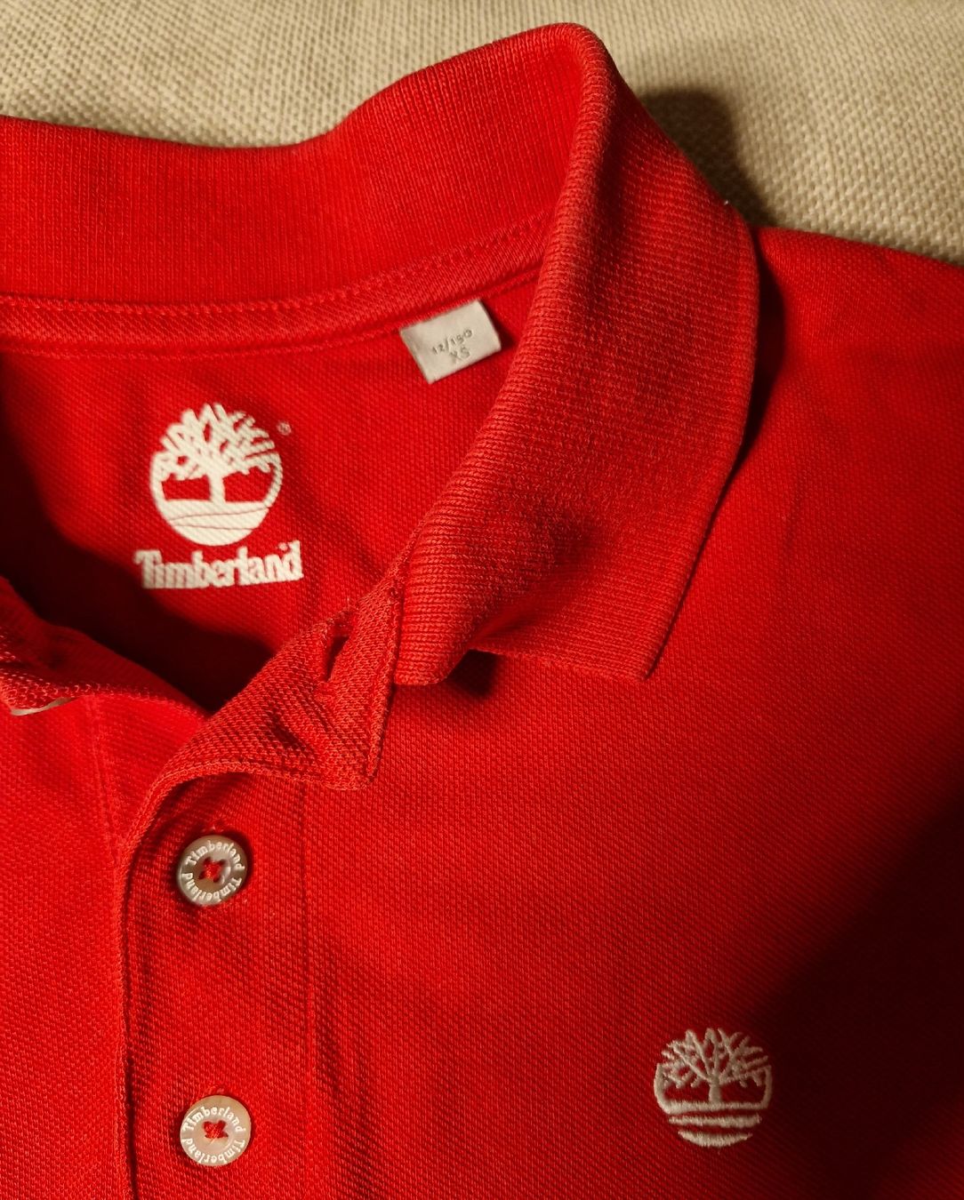 Hemden, T-Shirts & Polos: Rotes Timberland Poloshirt, Gr.150 – Gebraucht aus Appenzell von Top_Top 2