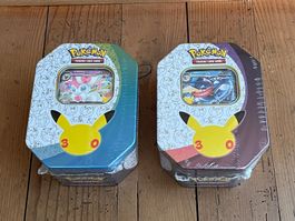 Zwei Tin Boxen Pokemon 30 Jahre Jubiläum english sealed