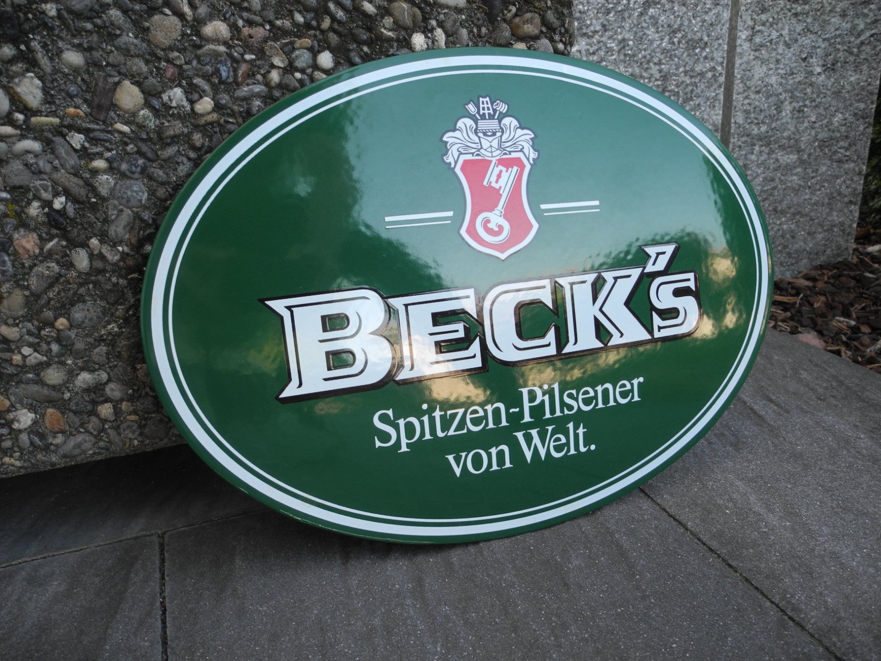 Insegne: BECK`S BIER EMAILSCHILD – Usato da Reinach AG venduto da Huckleberrysix 1