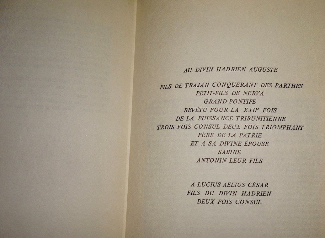 Libri: Mémoires d'Hadrien, Marguerite Yourcenar – Usato da Châtelaine venduto da fil_7lqg 4