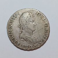 2 Reales 1820 Spanien