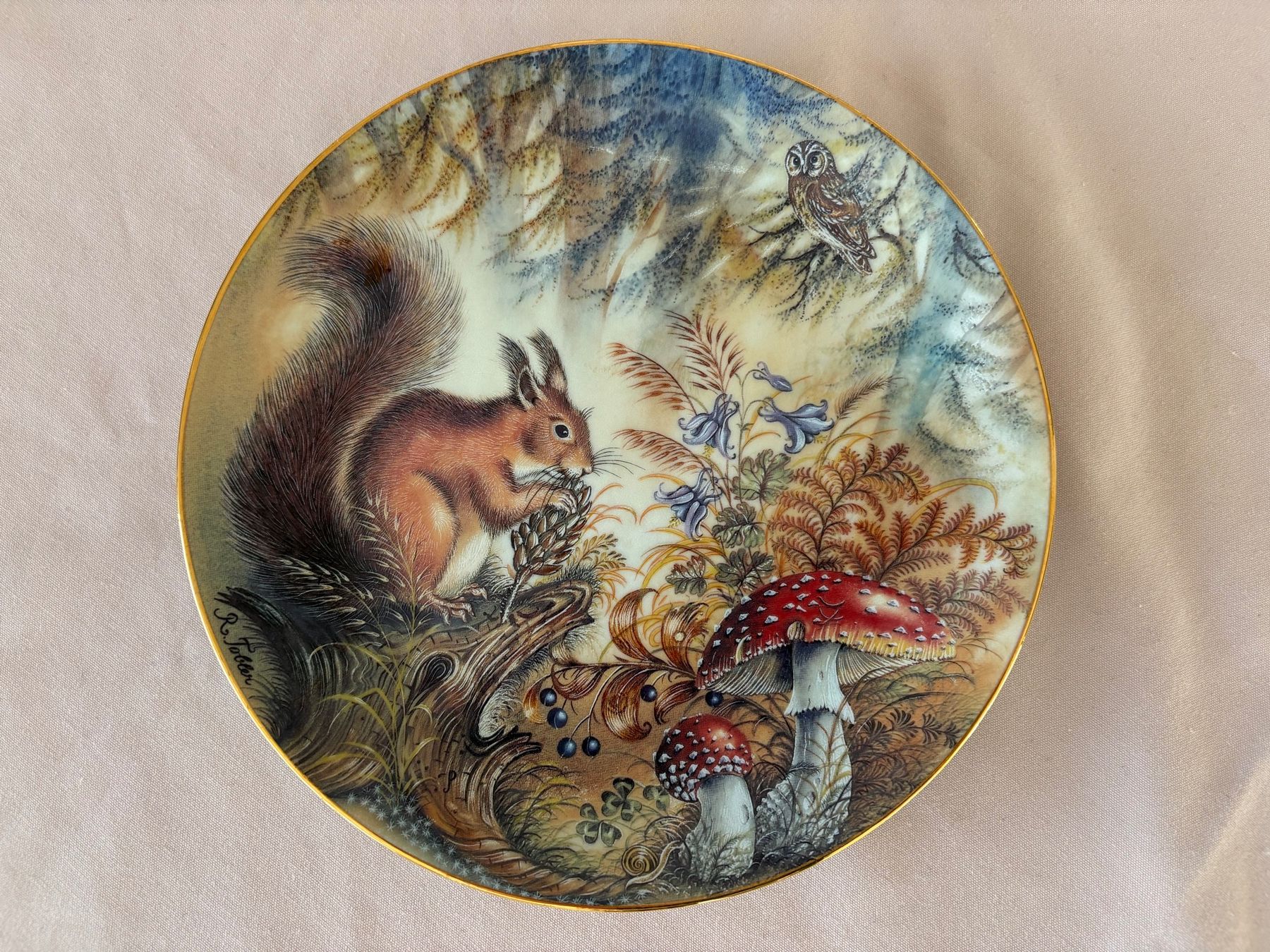 Piatti: Sammelteller mit Eichhörnchen Motiv, Herbstdeko, Top! – Usato da Lausanne venduto da opi_92cn 2