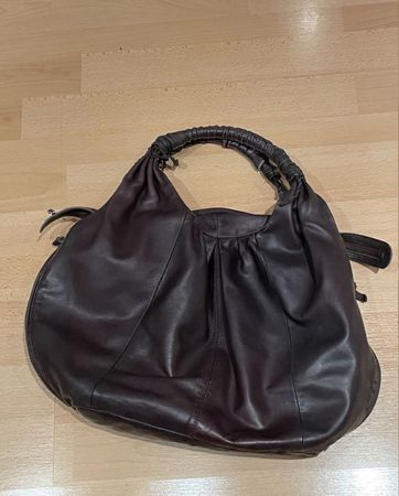 Damen Handtasche Leder braun gebraucht