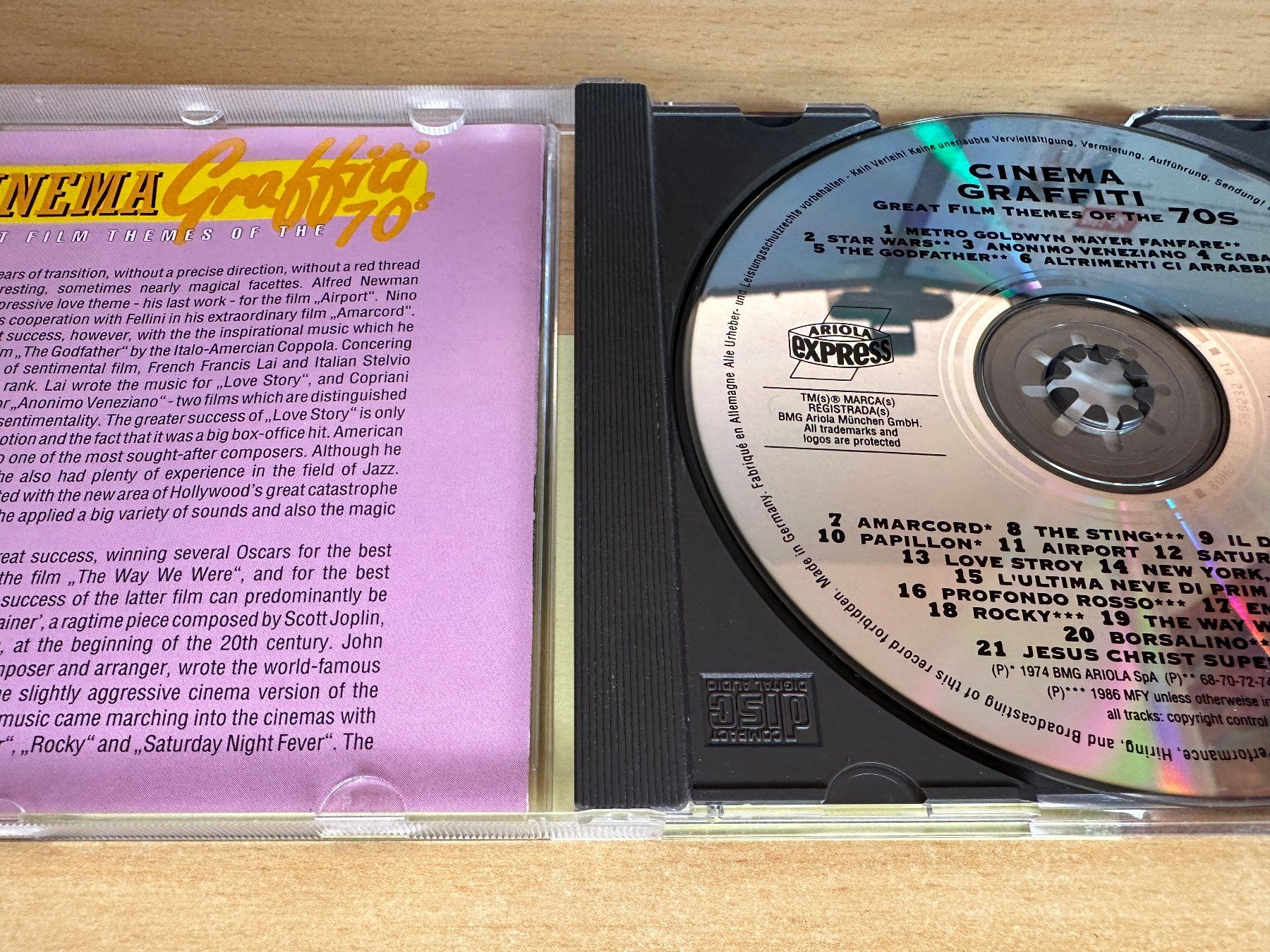 CDs: Various – Cinema Graffiti 70's – Gebraucht aus Rikon im Tösstal von Alpenmutz 2