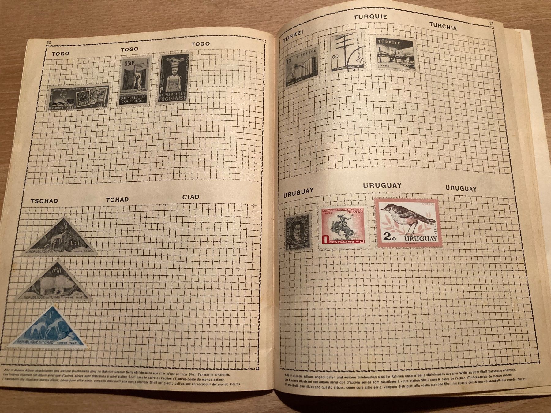 Tutti i francobolli: Shell Briefmarkenalbum, aus aller Welt – Usato da St.Gallen venduto da WrigleyCH 3