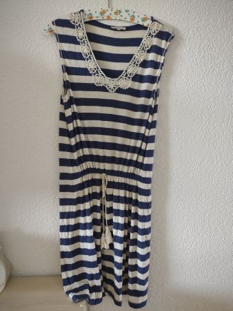 Robe rayée bleue et blanche Max Studio taille M état neuf