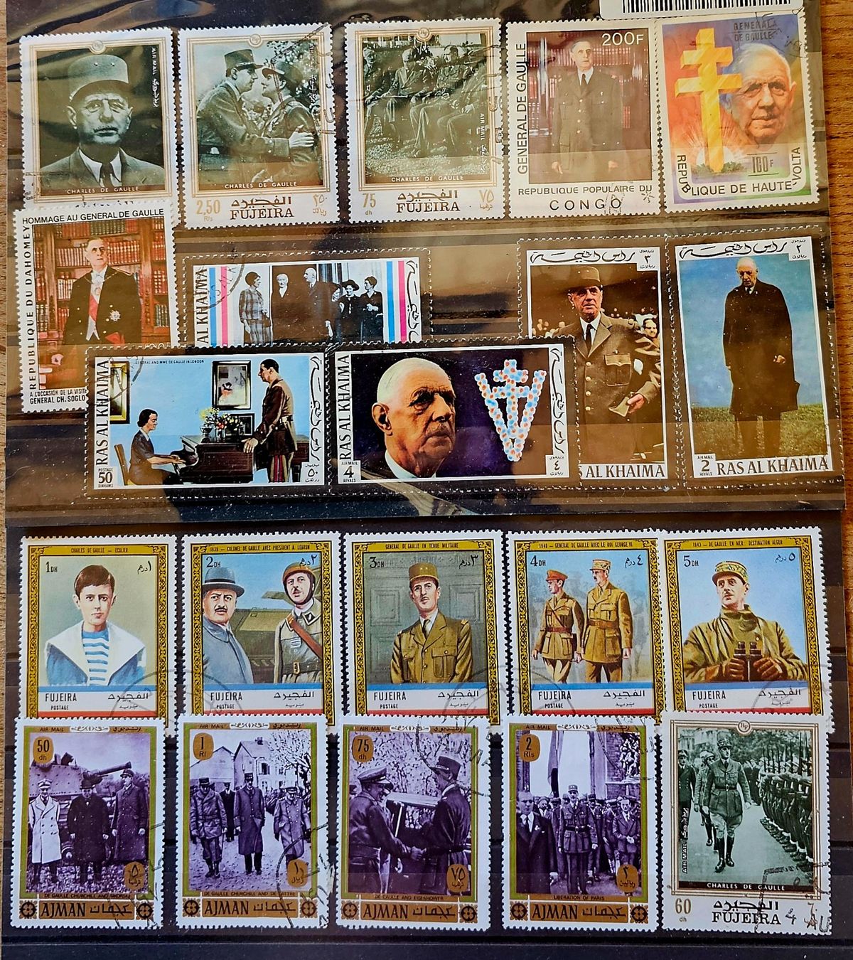 Tutti i francobolli: Timbres thématiques - De Gaulle – Usato da Les Valettes venduto da Nuba1