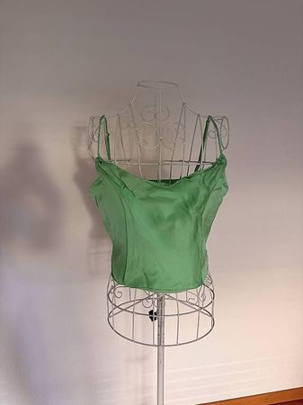  Zara Satin-Top / Cowl Neck Top 