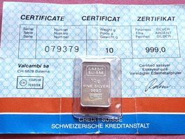 CREDIT SUISSE - 10 GRAMM - N° 79379 - OVP