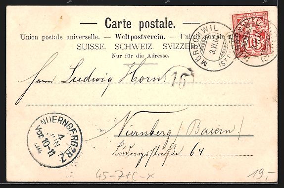 Cartoline postali: Seealpsee, Wanderer am See mit Altmann u – Usato da Berlin venduto da bartko-reher 1