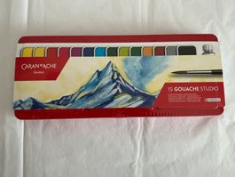 Caran d'Ache Gouache Studio 15 Farben, OVP, Sommeraktion!