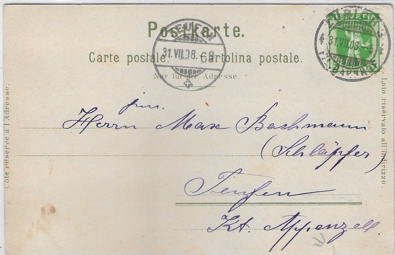 Cartoline postali: Zürichsee - Dampfer "Wädenswil" – Usato da Ettingen venduto da Kartenplanet 1
