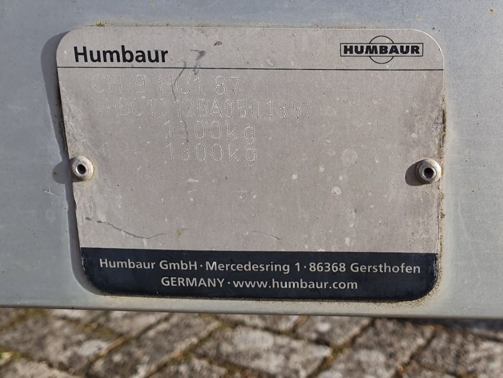 Humbaur Rimorchi: 1-Achs Anhänger mieten – Usato da Münchenbuchsee venduto da Kirchen 2